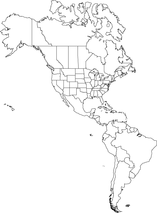 map of the americas
