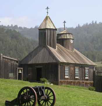 Fort Ross Chapel outside
