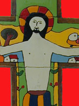 Painted cross from El Salvador